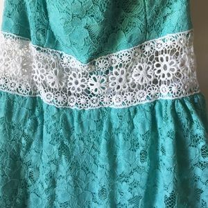 Finesse Dresses - Turquoise lace dress Finesse Dresses - Turquoise lace dress