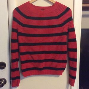 Red & Black Striped Sweater
