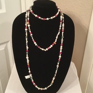 Endless baroque freshwater pearl necklace