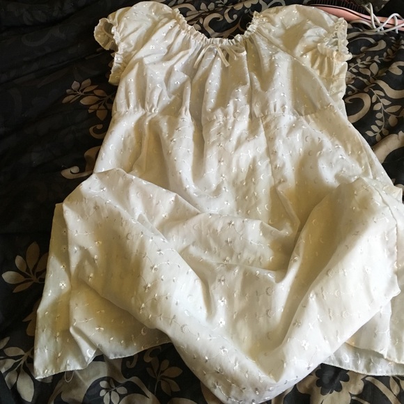 White mini dress