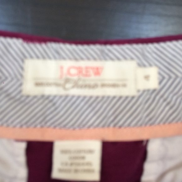 Burgundy red J. Crew chino shorts - Picture 2 of 2