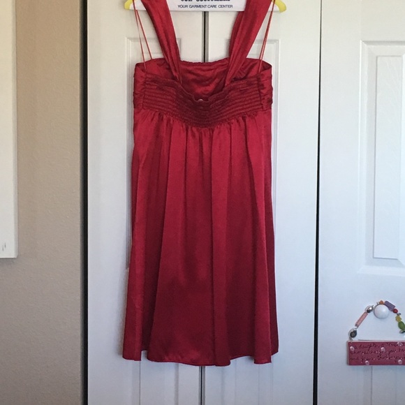 Matty silk red dress medium - Picture 2 of 4