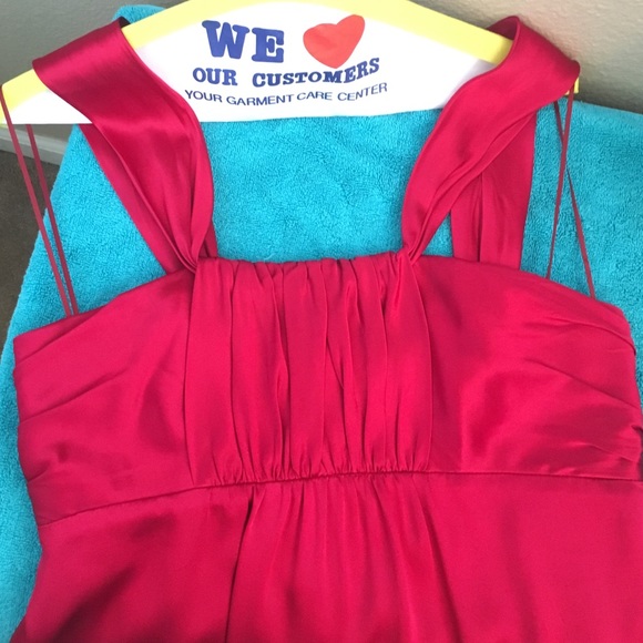 Matty silk red dress medium - Picture 4 of 4