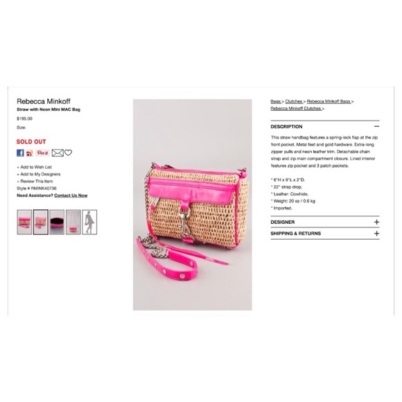 NWT  The Fabulous Rebecca Minkoff crossbody/clutch - Picture 3 of 4