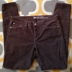 GAP Always Skinny Brown Cords - size 6