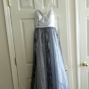Silver / Gray Prom Dress
