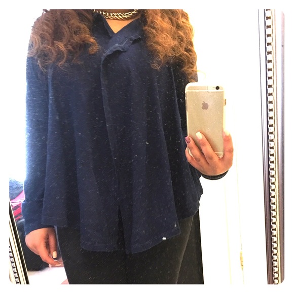 Blue Denim open cardigan NWT