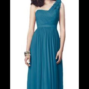 Dessy Collection Bridesmaid Dress in Ocean Blue