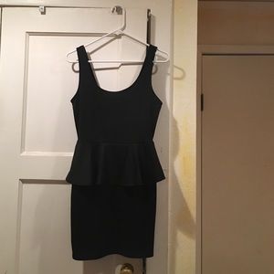 Black Peplum Dress