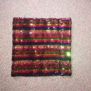 Sequin tube top crop
