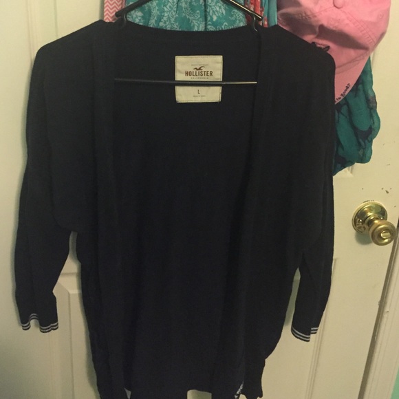 Navy Blue Hollister Cardigan