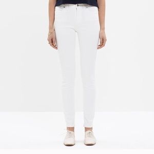 Madewell white high riser jeans