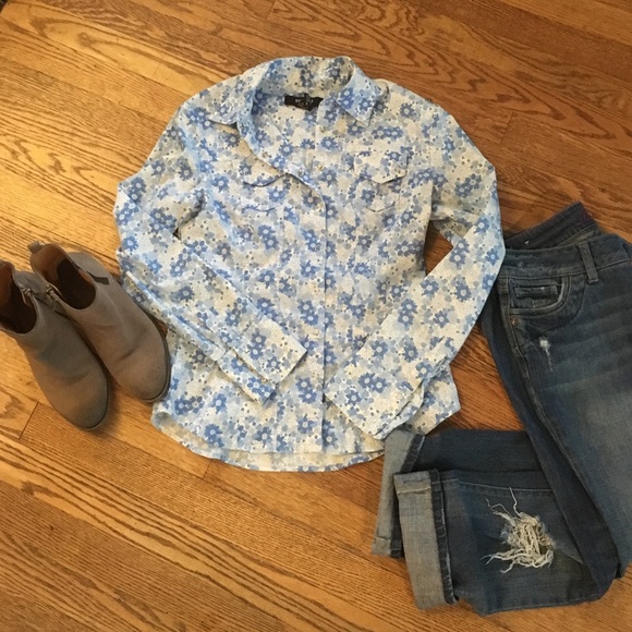 Express floral shirt