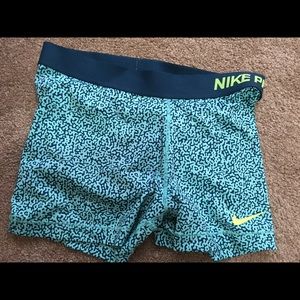 Nike pro running compression shorts