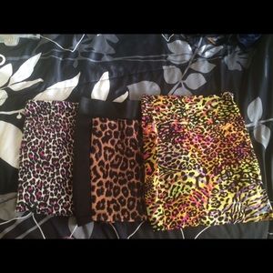 THREE CHEETAH PRINT PENCIL SKIRTS