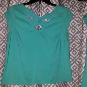 Teal express top size Small