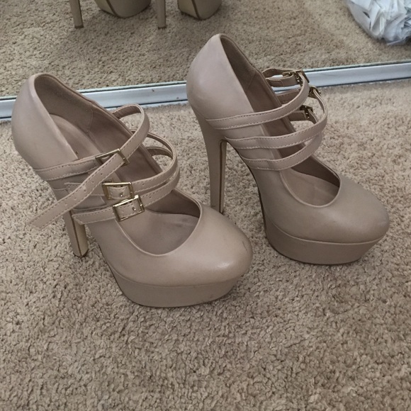 Tan platform heels!