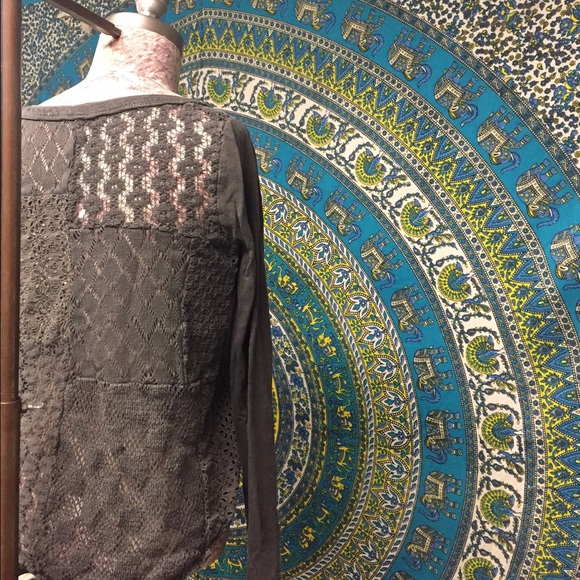 Free People Crochet Back Henley - Picture 2 of 4