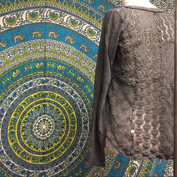 Free People Crochet Back Henley - Picture 3 of 4