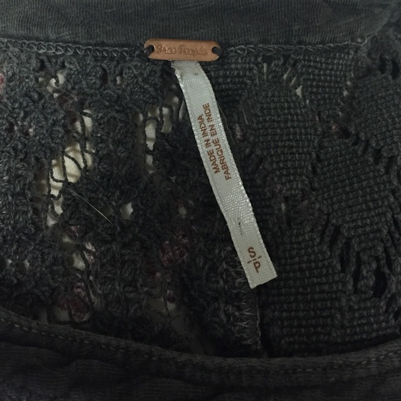 Free People Crochet Back Henley - Picture 4 of 4