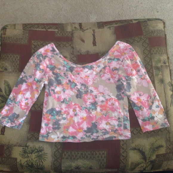 floral off the shoulder top