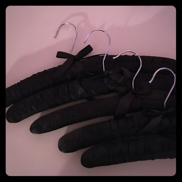Hangers for lingerie, black
