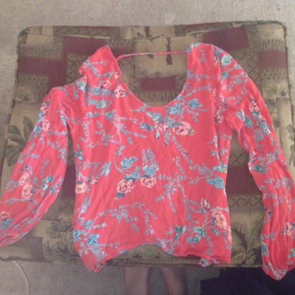 flowy floral top