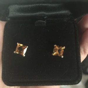 Yellow Citrine/14k Gold Earrings - New - Macy's.