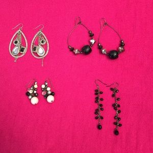 🅱Buckle earrings - 4 pair