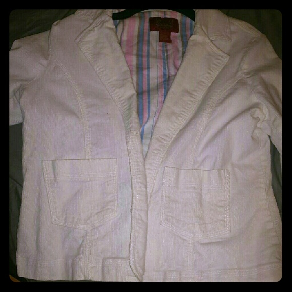 Corduroy white jacket