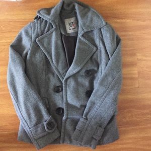 Be Cool grey polyester waist jacket in size Small