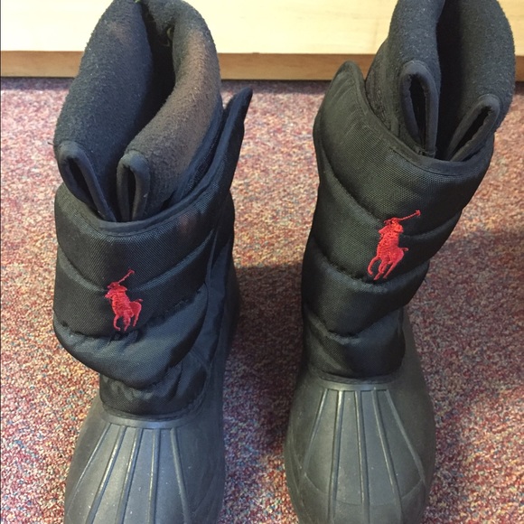 Ralph Lauren polo snow boots .