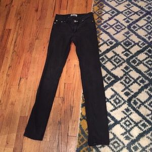 Acne studios black skinny jeans