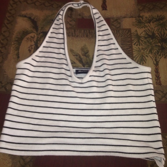 brandy Melville striped halter top