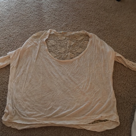 See through back tee