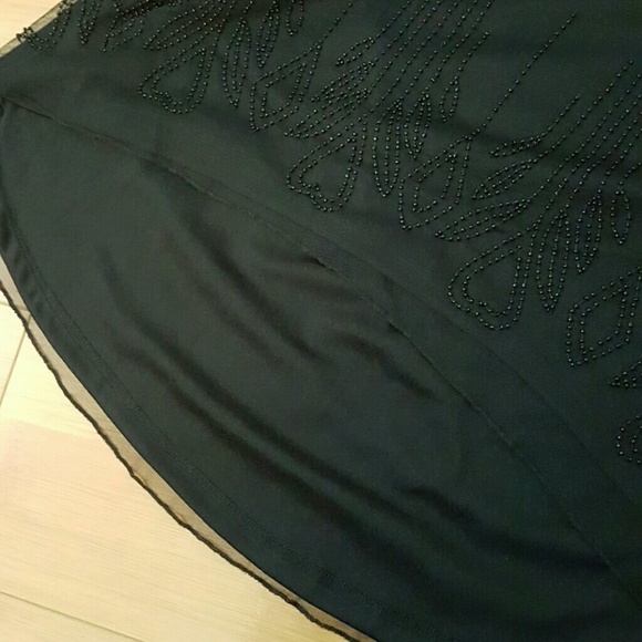 Black H&M beaded skirt - Picture 3 of 4