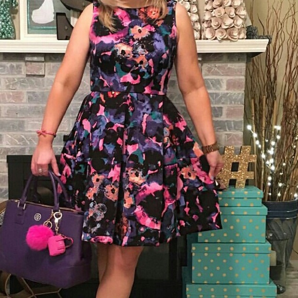 Splatter fit and flare dress - Picture 1 of 1