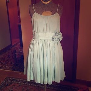 Baby blue chiffon cocktail dress 🎀