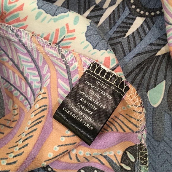 NWOT OXFORD CIRCUS Satin feather halter top - Picture 4 of 7