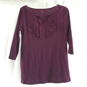 Ann Taylor Loft Petite purple shirt