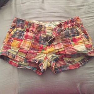 American eagle outfitters plaid shorts