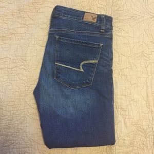 High rise crop jeggings