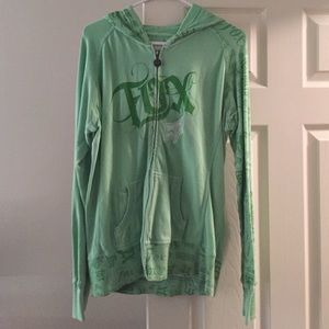 Fox racing zip up sweater