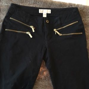 Michael Kors Double Zip Black Pant Size 2