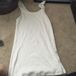White long tank top