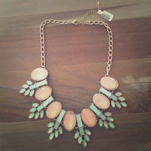 Rose and turquoise necklace
