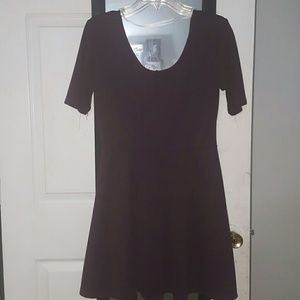 Purple flare dress