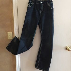 💕REDUCED💕Hydraulic indigo jeans size 20