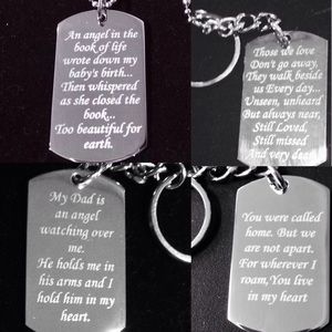Memorial DogTag Necklace or Keychain