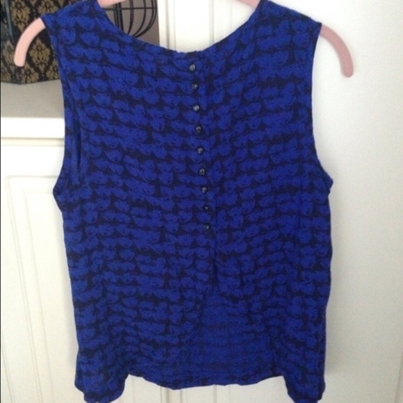 Blue Faces tank top